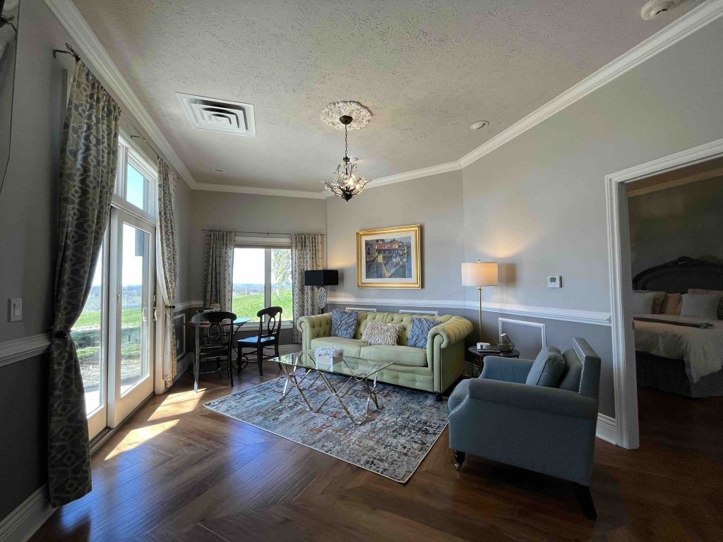 guest room at Chateau Chantal