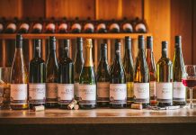Twelve bottles of Shady Lane Cellars' wine